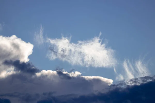 Blue Sky Some Clouds — Stock Photo, Image