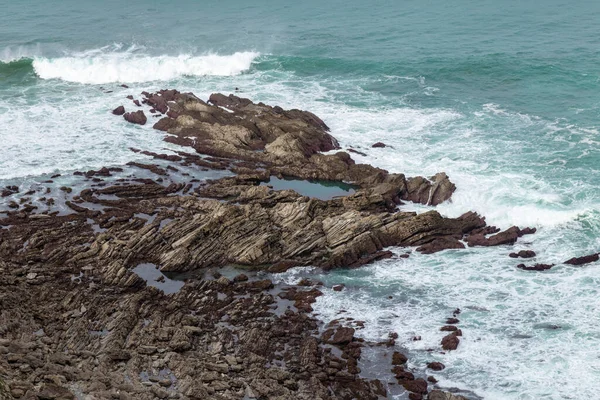 Felsstrand Baskenland — Stockfoto