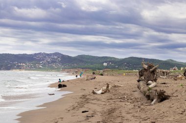 İspanya 'da bir plaj manzarası