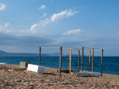 İspanya sahillerinde plaj sandalyeleri