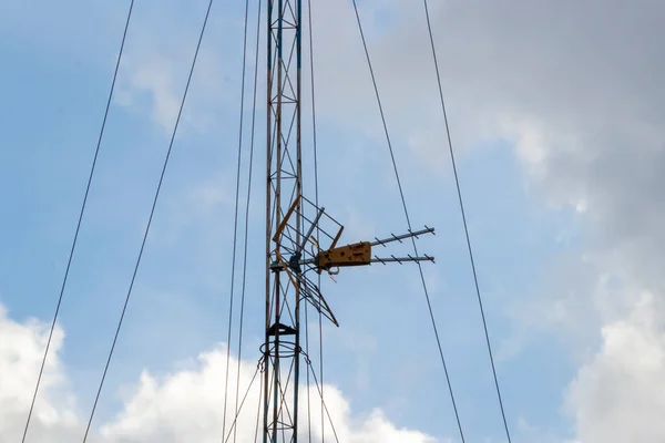 Antena Nad Błękitnym Niebem — Zdjęcie stockowe