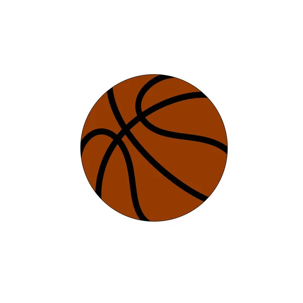 Icono Equipo Deportivo Pelota Baloncesto Aislado Diseño Ilustración — Vector de stock