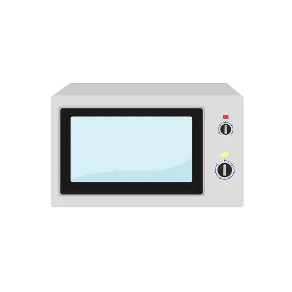 Geïsoleerde Moderne Magnetron Koken Apparaat Illustratie Pictogram — Stockvector