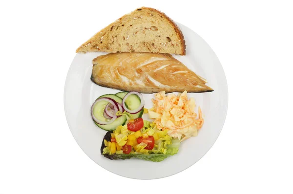 Geräucherter Makrelen-Salat — Stockfoto