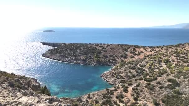 Ακτές της Μεσογείου, ακτή ή κόλπος στη Μερσίνη-Τουρκία. — Αρχείο Βίντεο
