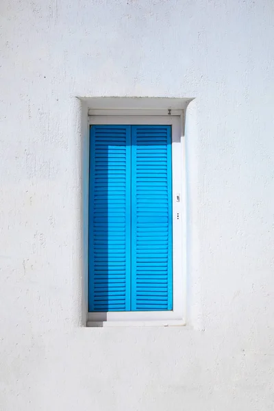 Tradizionale Stile Egeo Vecchia Casa Bianca Muro Strade Colorate Greco — Foto Stock