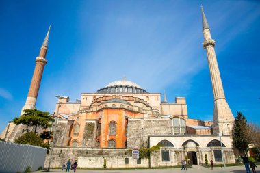 Türkiye'nin İstanbul şehrinde Ayasofya Müzesi, Kilisesi veya Camii. 