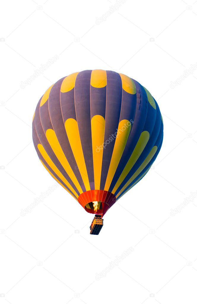 Colorful hot air balloons flying over at fairy chimneys in Nevsehir, Goreme, Cappadocia Turkey. Hot air balloon flight at spectacular Cappadocia Turkey.