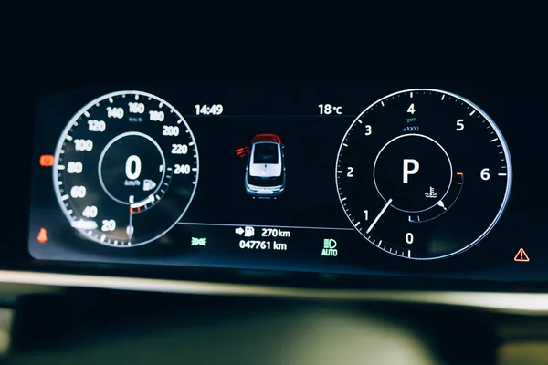 Современный Автомобиль Автомобильная Панель Приборной Панели Автомобиль Hud Speedometer Приборной — стоковое фото