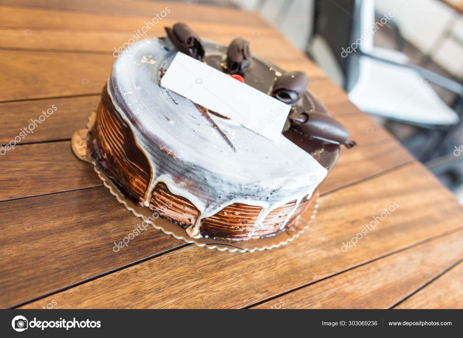 Birthday Cake Blank Name Birthday Card Chocolate Cake Stock Photo Image By C Htanak Birthday Cake Blank Name Birthday Card Chocolate Cake Stock Photo Image By C Htanak