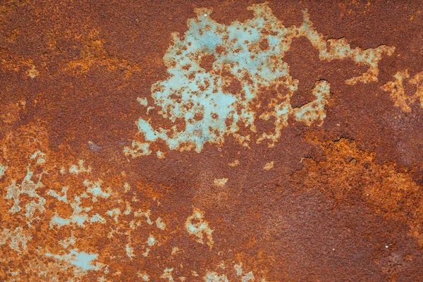 褐色或红色金属锈蚀的背景纹理 生锈的 陈腐的 复古的背景纹理在棕色的金属或铁板表面 工业过时的概念形象 — 图库照片