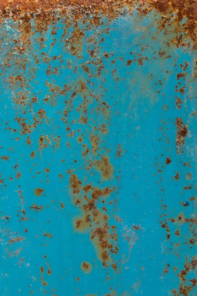 Blu Metallo Ruggine Grunge Sfondo Texture Struttura Fondo Arrugginita Vecchia — Foto Stock