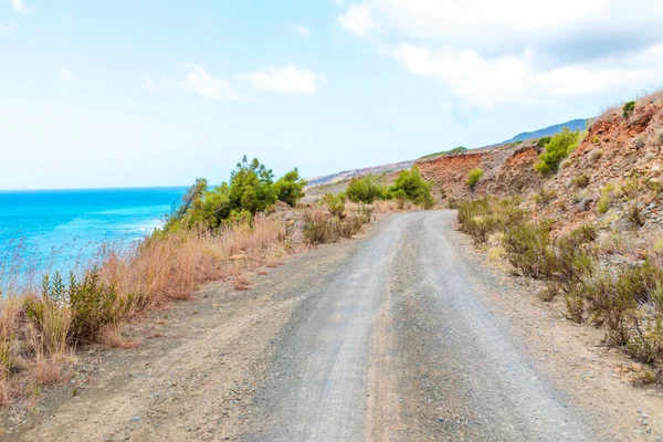 Mittelmeerküste Oder Ägäis Küste Oder Bucht Mit Felsen Und Wellen — Stockfoto