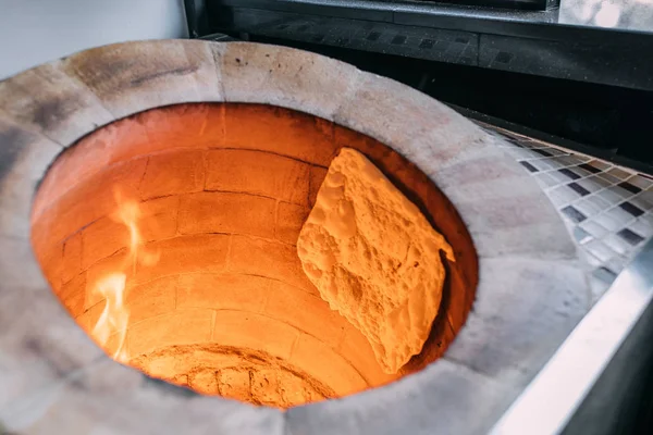 Comida Ramadán Turca Tradicional Pita Pide Lavash Yufka Pan Horno —  Fotos de Stock