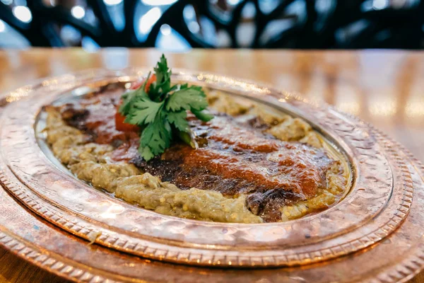 Doner Kebab Tradisional Turki Juga Dikenal Sebagai Iskender Gaya Turki — Stok Foto