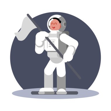 Kask içinde kadın kozmonot