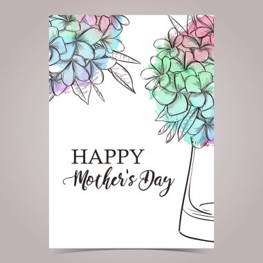 Vektör tebrik kartı tasarladığımız