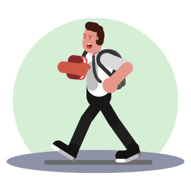 Üniforma içinde yürüyüş