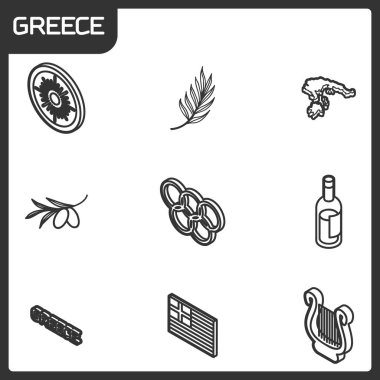 Yunanistan anahat izometrik simgeler