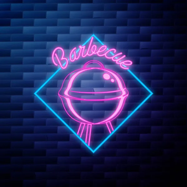 Parlayan vintage Barbekü amblemi