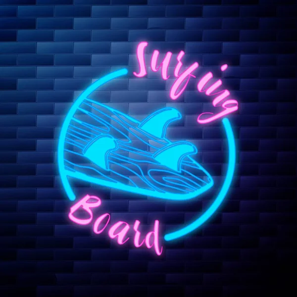Vintage surfing emblem