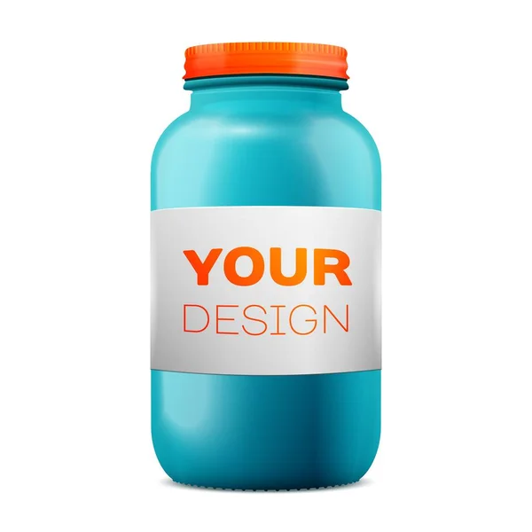 Preparations Bottle Mockup — Stock Vector