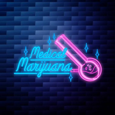 Vintage tıbbi esrar amblemi