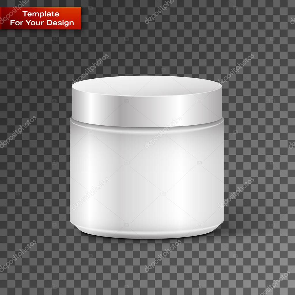 Blank Cosmetic Container for Cream, Powder or Gel