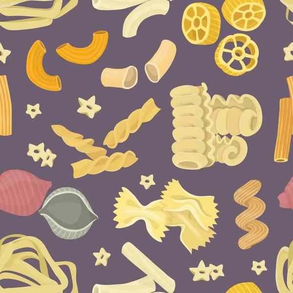 Illustration vectorielle Modèle italien de pâtes alimentaires — Image vectorielle