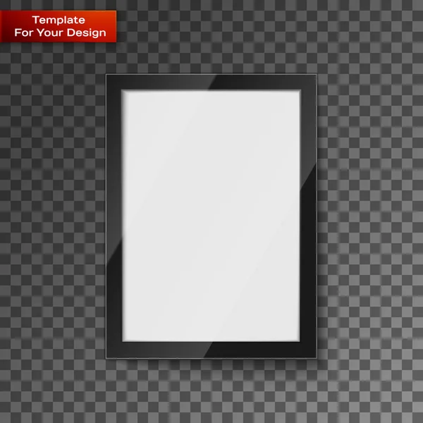 Cadre numérique sur fond transparent — Image vectorielle
