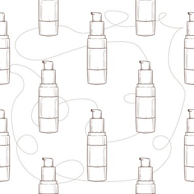 Dikişsiz desen, elle çizilmiş bootles karanlık bir arka plan üzerinde Vakfı