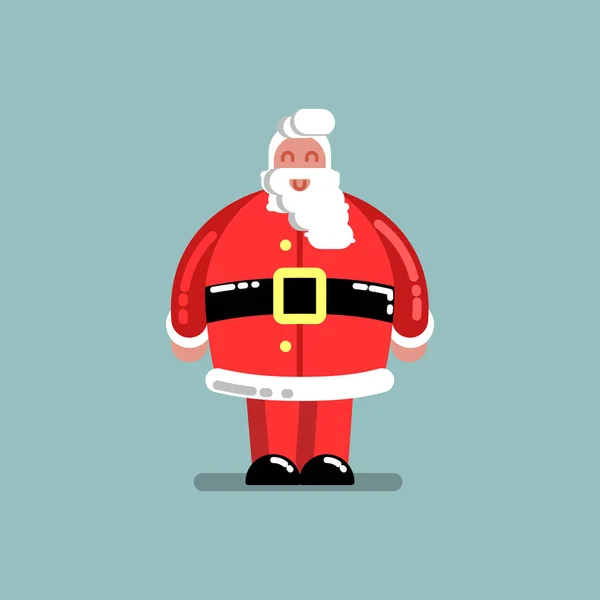 Papai Noel de pé e sorrindo — Vetor de Stock