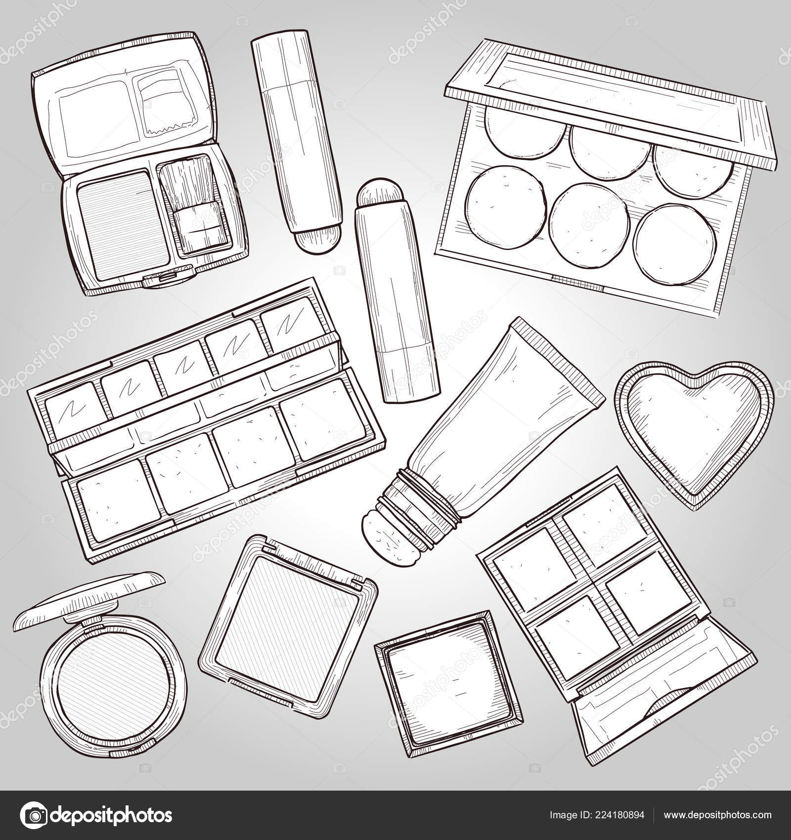 JOTKAPARKASH Makeup Kit 7 Pc Brush Set Eye Liner  Beauty Blender Makeup  Kit Brush set makeup kit Sketch eyeliner Combo set  Amazonin Beauty