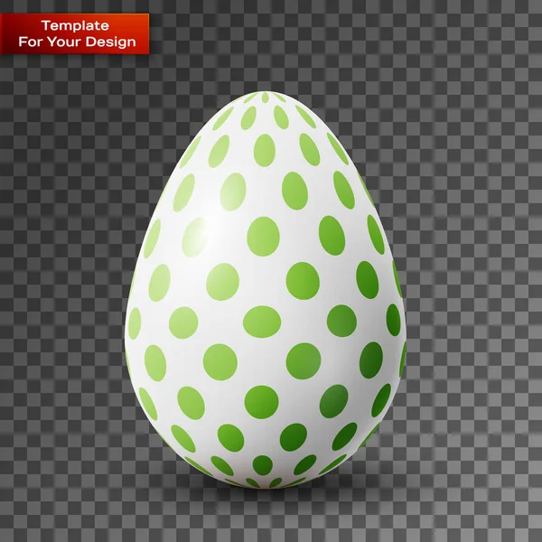 Happy velikonoční vajíčko na průhledném pozadí — Stockový vektor