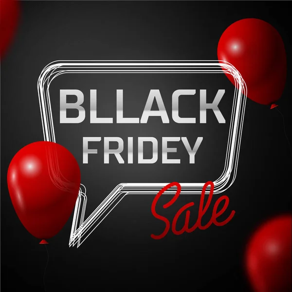 Black friday sale concept abstract vector backg. — Stock Vector