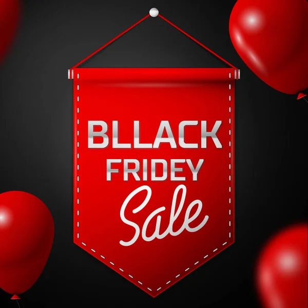 Black friday sale concept abstract vector backg. — Stock Vector