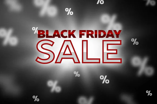 Verkoop concept banner. Black Friday — Stockvector