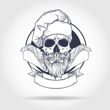 Elle çizilmiş kroki, renk kafatası