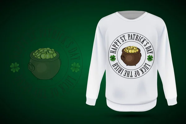 Lettring för Saint Patricks Day — Stock vektor