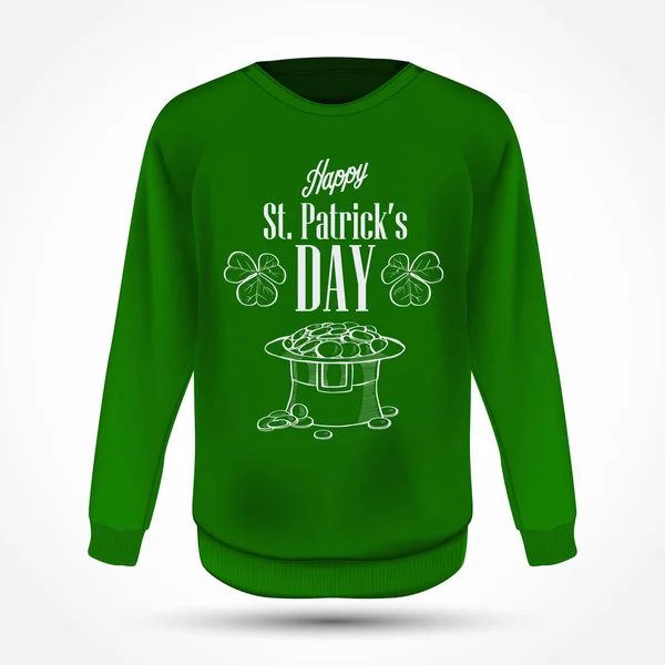 Lettring Saint Patricks Günü için — Stok Vektör