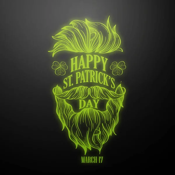 Lettring para el Día de San Patricio — Vector de stock