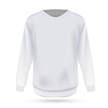 Beyaz Sweatshirt şablonu