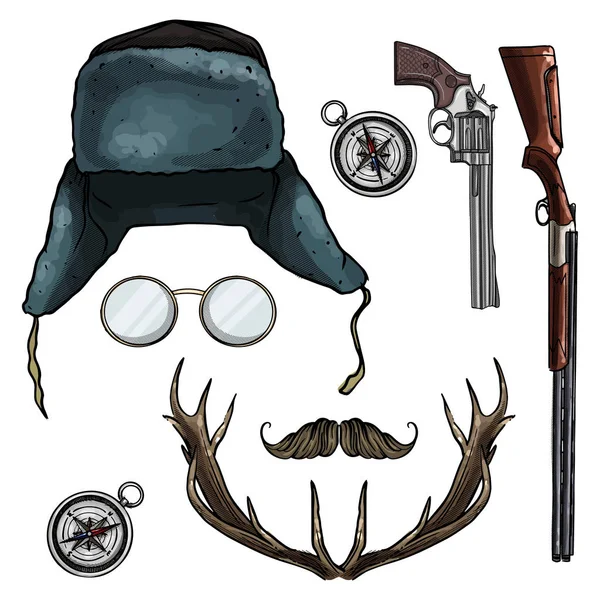 Attribut för Hunter Icon — Stock vektor