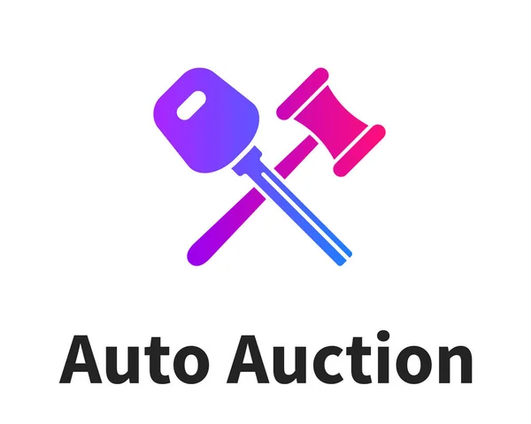 Автомобільний аукціон Дизайн логотипу — стоковий вектор