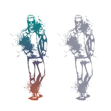 Vektör erkek modelleri