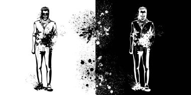 Vektör erkek modelleri