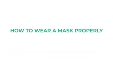 Tıbbi maske nasıl takılır? Koronavirüsün, mikropların ve bakterilerin yayılmasını azaltmak için doğru ve yanlış bir maske takan erkekler..