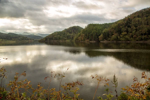 Gölde bir dağ orman