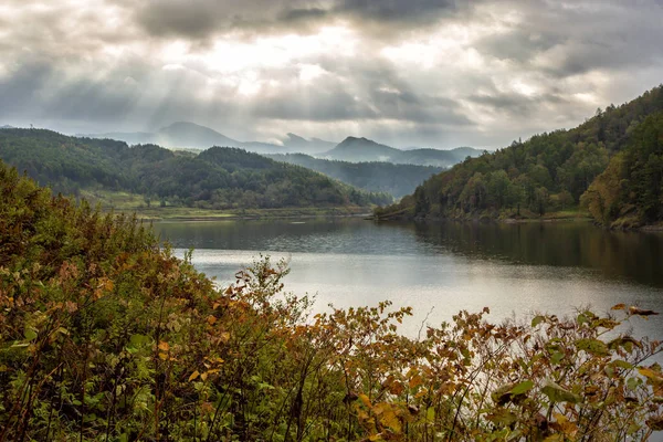 Gölde bir dağ orman