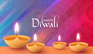 Renkli gradyan mutlu bayramlar arka plan ile kandil.